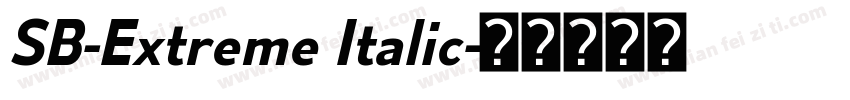 SB-Extreme Italic字体转换
